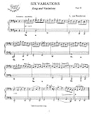 Beethoven 6 Variations 