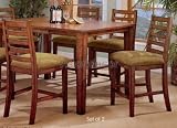 Review visiondecor Furniture  / 2 Birch Solid Wood Ladder Back Style Counter Height Bar Stools Chair