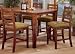2 Birch Solid Wood Ladder Back Style Counter Height Bar Stools Chair