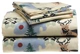 Pike Street Flannel King Sheet Set, In the Woods