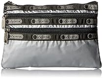 LeSportsac 3 Zip Cosmetic Case, Full Moon Lightning, One Size
