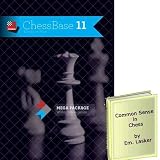 ChessBase 11 Mega Package Chess Database Management Software & ChessCentral's Common Sense in Chess E-Book: 2 item Bundle