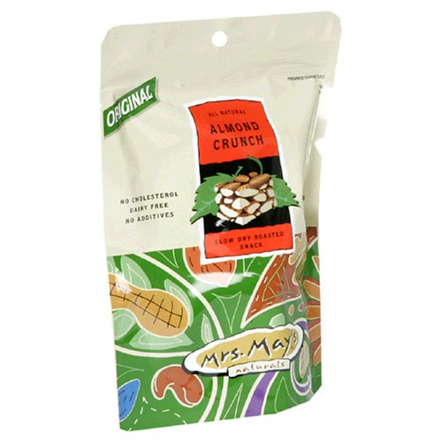 Mrs. May's Dry-Roasted Snack, Almond Crunch, 2-Ounce Pouches (Pack of 24)