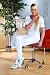 Massage Beauty Therapy Gas Stool Height Adjustable - RED