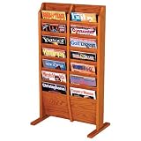 Wooden Mallet MR14-FSMO Free Standing Magazine Rack