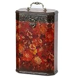 Wine Line WL-G2030 2 Bottle Wooden Wine Box - Flowers