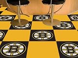 Fan Mats 10694 NHL - Boston Bruins 18" x 18" Team Carpet Tiles (10 Logo, 10 Solid per Box - appx 45 sq ft)