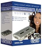 Electronics : Sweex External 4 Port USB 2.0 Hub Silver