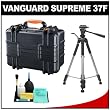 Vanguard Supreme 37F Heavy Duty Waterproof, Airtight & Dustproof Professional Hard Case with Foam Interior + Tripod for Digital SLR Cameras