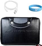 513VguE5hvL. SL160  Amazon Kindle 2 Package:Black Leather Carrying Case for Amazon Kindle 2 + Amazon Kindle 2 Data Cable + BONUS Courage*Wisdom Wristband