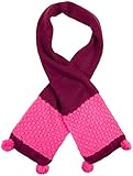 LEBIG Baby Girls' Dot Knit Scarf - Deep Red - One Size
