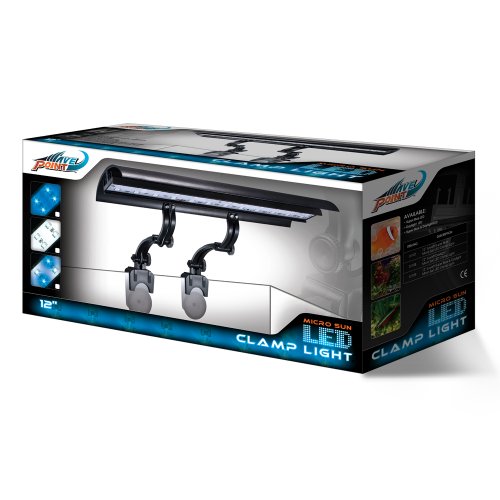 Wave-point 6-Watt Micro Sun Super Blue and Daylight LED Clamp on Light, 12-Inch Wave-point 6-Watt Micro Sun Super Blue and Daylight LED Clamp on Light, 12-Inch