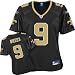 Drew Brees Black Reebok Premier New Orleans Saints Women's Jersey - Large