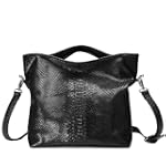 Borsa di pelle con manici a scomparsa...