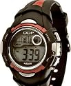 DDP - 4001903 - Montre Enfant - Quartz analogique - Bracelet en Plastique noir et rouge