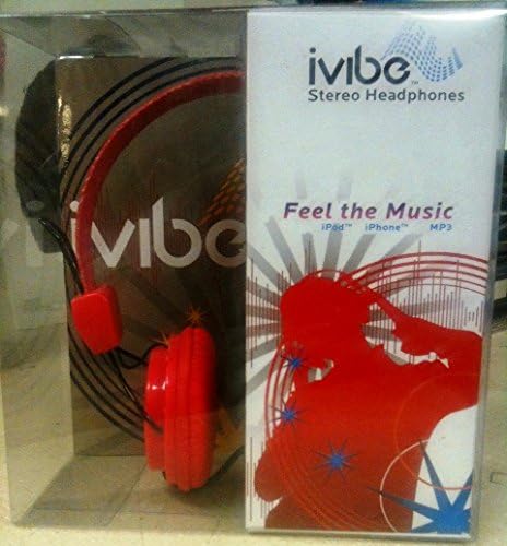 Red Ivibe Stereo Headphones