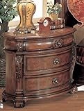 YT Furniture RC8003N - Rockport Night Stand with Marble Top (Cherry)