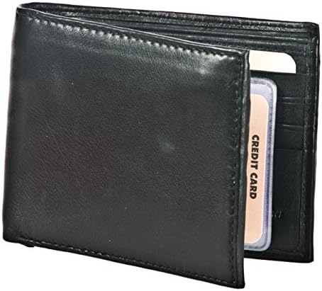 Black Leather Slimfold Wallet