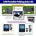 12W Foldable Solar Charger Battery Kit 20W Lithium Battery Portable Solar For iPhone iPad tablet ebook and Camping, Hiking, Emergency, Survival, Disaster, Rescue, RV, Laptop. Hunting, Fishing, Marine, Military, Car, Travel