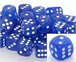 Vortex Dice 12mm d6 Wispy Blue/white Pipped Dice