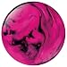 White Dot Pink/Black Bowling Ball (6lbs)