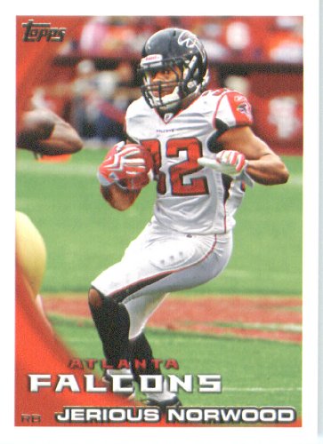 2010 Topps NFL Football Card # 386 Jerious Norwood - Atlanta Falcons - NFL Trading Card in a Protective ScrewDown Case!