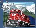 Canadian Pacific Stack Train At Morants Curve Railroad Train Sweatshirt Pullover