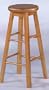 Set of 2 Oak Finish Wood Swivel 29"H Counter Chair Bar Stool/Stools