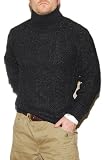 Polo Ralph Lauren Double RRL Mens Hand Knit Turtle Mock Neck Sweater Grey