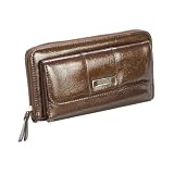 Kenneth Cole Reaction Brown Small Plate Urban Organizer Wallet