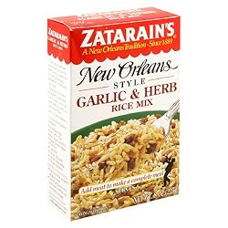 Zatarain's New Orleans Style Garlic & Herb Rice Mix, 8-Ounce Boxes (Pack of 12)