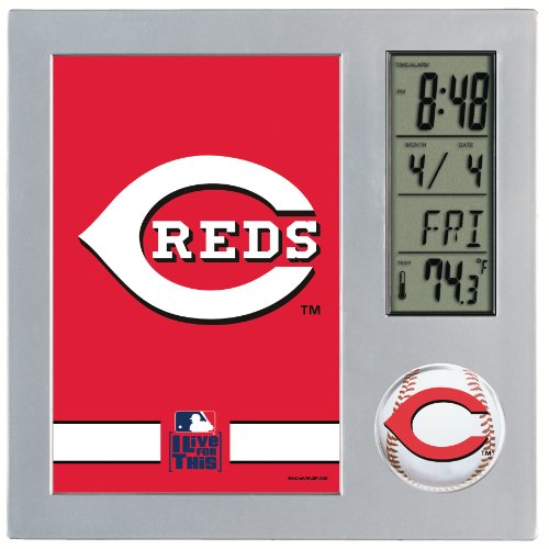 MLB Cincinnati Reds Digital Desk Clock