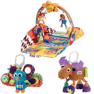 Lamaze Playhouse Gym Plus Jacques the Peacock and Mortimer the Moose Bundle