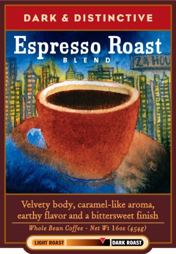 Coffee Bean & Tea Leaf  Espresso Roast-Velvety body caramel aroma earthy flavor, 80-Ounce