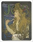 Alphonse Mucha 1897 Job Smoking Art Poster Print - 11