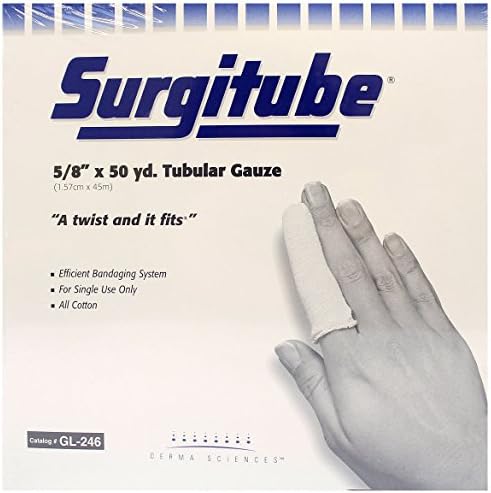 Surgitube GL246 - 50 Yard - 5/8" Small Fingers, Toes (Beige) - Size 1P
