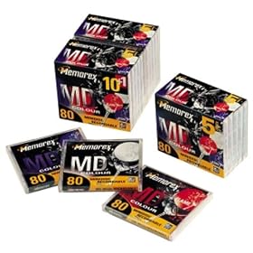 Memorex MiniDisc Colour 80Min 5 Pack