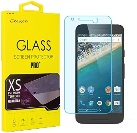 Nexus 5x Screen Protector [Cutout for Proximity Sensor], Geekee LG Nexus 5x Tempered Glass Screen Protector 2015, 2.5D Ultra Clear 9H Bubble Free Screen Protector for Nexus 5x - Lifetime Warranty