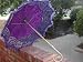 Deep Purple Battenburg/organza Lace Parasol