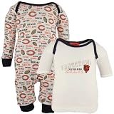 Chicago Bears White Infant Three-Piece Sleep Set