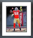 49ers Patrick Willis NFC Playoff Game Action Framed Picture 8x10