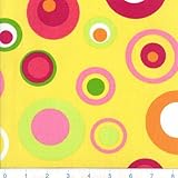 54'' Wide Retro Bubbles Citrus Fabric By The Yard