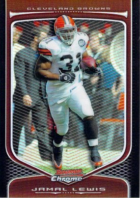 2009 Bowman Chrome Refractor Jamal Lewis Cleveland Browns #48 Football Card
