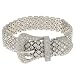 Sterling Silver Cubic Zirconia Buckle Bracelet by Charles Winston