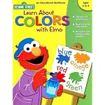Learn about Colors with Elmo (Sesame Street: An Educational Workbook) book cover