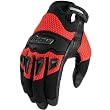 Icon Twenty-Niner Men's Leather/Mesh Street Bike Motorcycle Gloves - Red