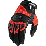 Icon Twenty Niner 29er Motorcycle Glove Red / Medium