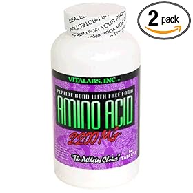Vitalabs Peptide Bond Tablets with Free Form Amino Acid, 2200 mg, 150-Count Bottles (Pack of 2)
