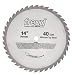 Freud F414 Premier 14-Inch 40 Tooth ATB Saw Blade with 1-Inch Arbor