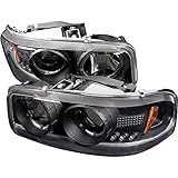 Spyder Auto GMC Sierra 1500/2500/3500, GMC Sierra Denali/GMC Yukon/Yukon Denali/Yukon XL Black Projector Headlight
